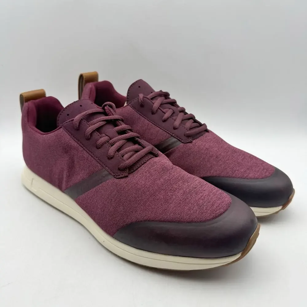 YORK Athletics Mens Henry Sweatshirt Casual Sneakers US 11 Red Knit Athletic NIB